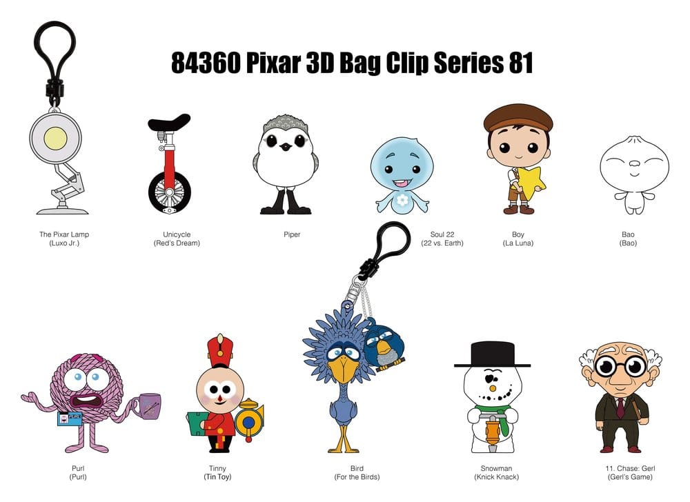 Pixar 3D PVC-Taschenanhänger Serie 82 Blind Bag Display (24)