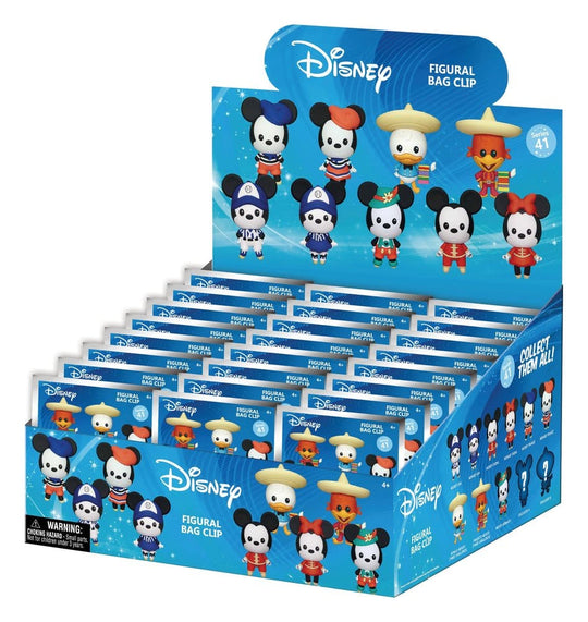 Mickey & Minnie Around the World 3D PVC-Taschenanhänger Serie 1 Blind Bag Display (24)