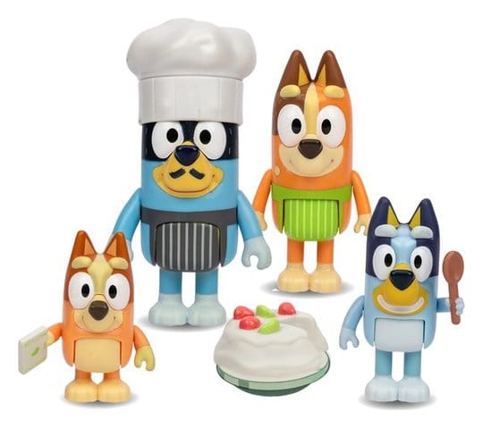 Bluey Lets Play Figuren 4er-Pack Chef Pavlova