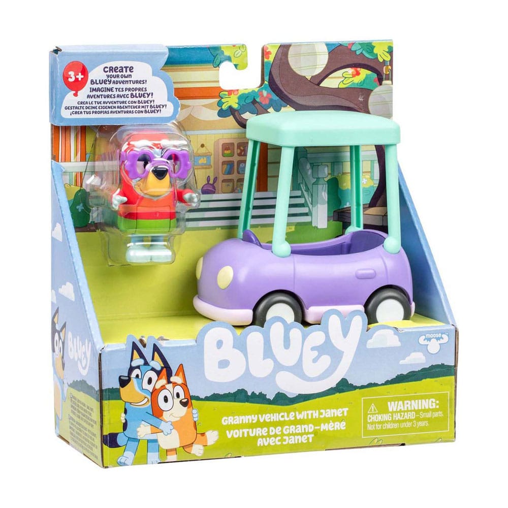Bluey Minifiguren Spielset Janet & Oma Auto