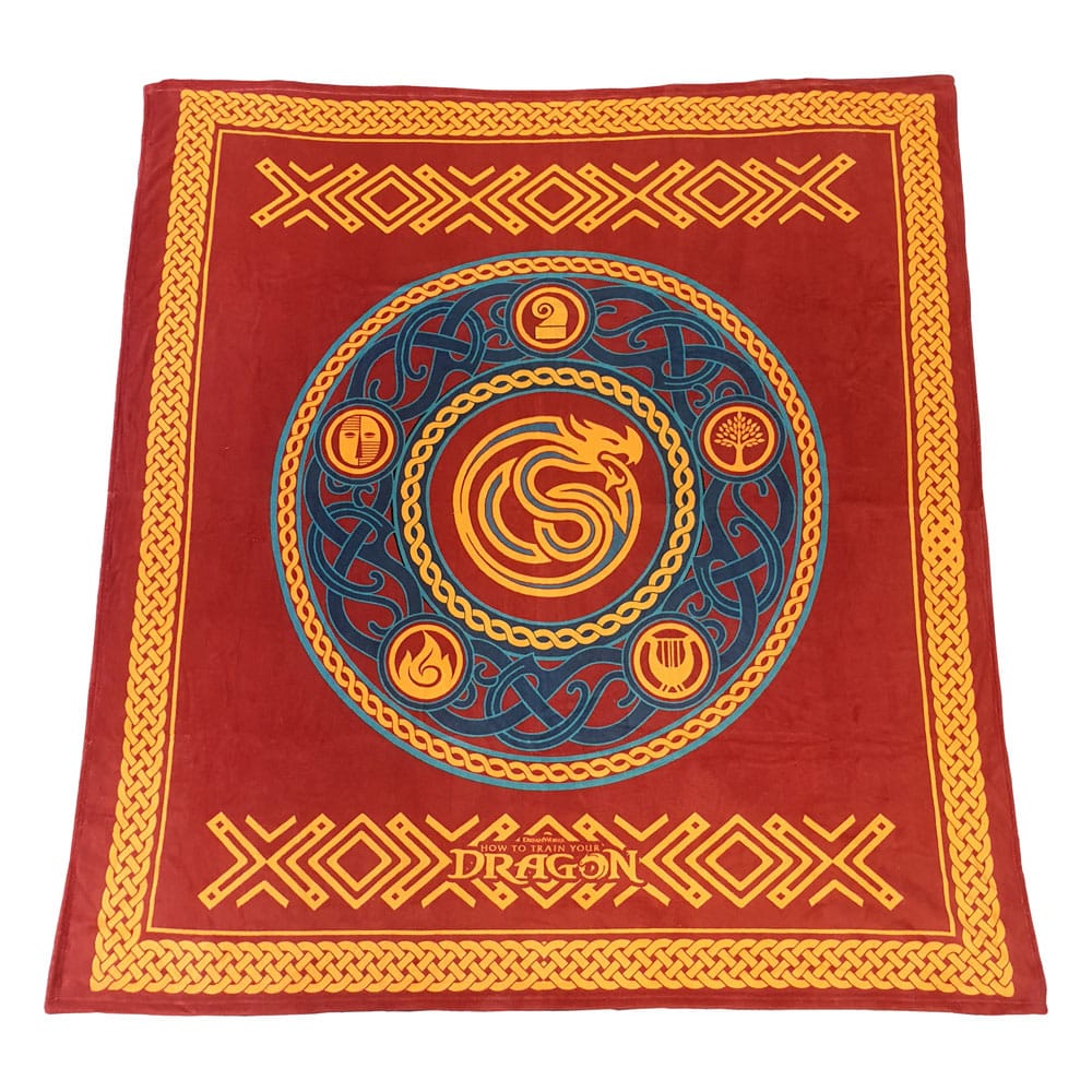 How to Train Your Dragon Kuschelige Fleecedecke Ornament 180 x 200 cm