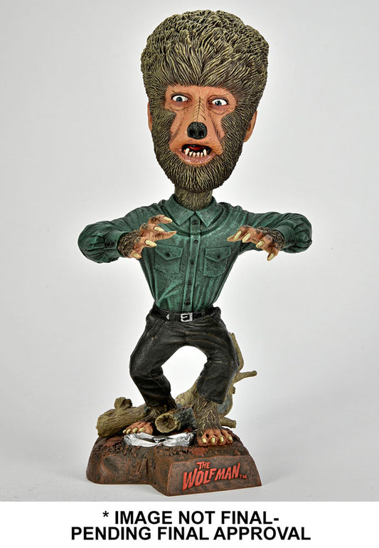 Universal Monsters Head Knocker Wackelkopf-Figur Wolf Man 20 cm