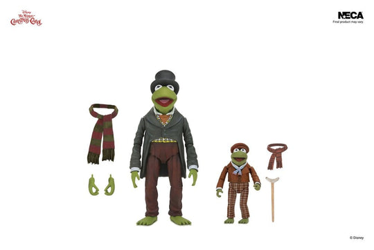 Die Muppets Weihnachtsgeschichte Ultimate Actionfiguren 2er-Pack Kermit as Bob Cratchit & Robin as Tiny Tim 18 cm