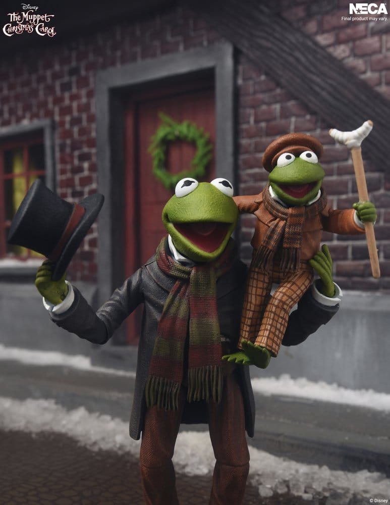 Die Muppets Weihnachtsgeschichte Ultimate Actionfiguren 2er-Pack Kermit as Bob Cratchit & Robin as Tiny Tim 18 cm