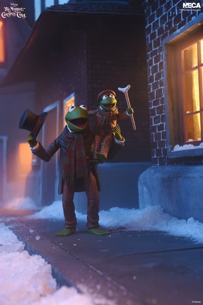 Die Muppets Weihnachtsgeschichte Ultimate Actionfiguren 2er-Pack Kermit as Bob Cratchit & Robin as Tiny Tim 18 cm