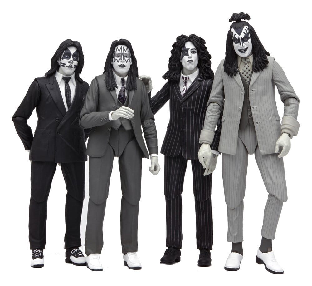 KISS Actionfiguren 4er-Pack Dressed to Kill Album Cover 18 cm