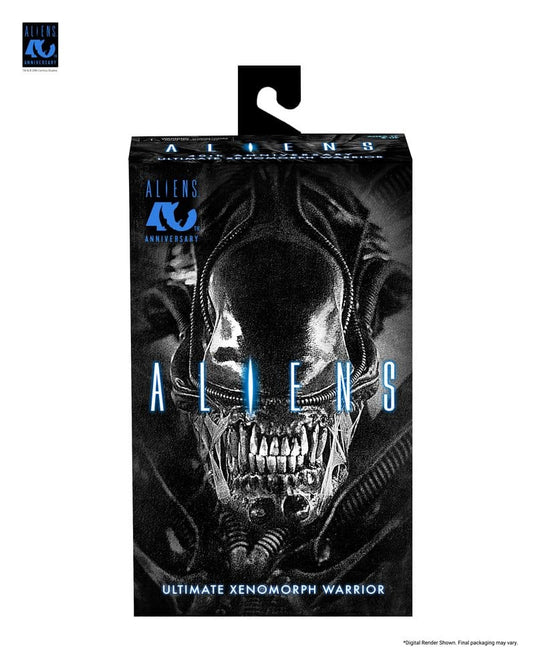 Aliens Ultimate Actionfigur Warrior (1986) Xenomorph Black (40th Anniversary) 23 cm