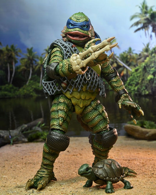 Universal Monsters/Teenage Mutant Ninja Turtles Actionfigur Leonardo as the Creature 18 cm