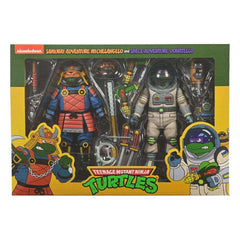 Teenage Mutant Ninja Turtles (Cartoon) 2er-Pack Space Adventure & Samurai Turtles 18 cm - Smalltinytoystore