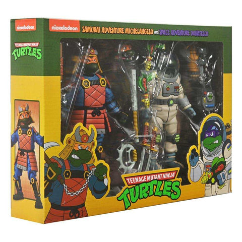 Teenage Mutant Ninja Turtles (Cartoon) 2er-Pack Space Adventure & Samurai Turtles 18 cm - Smalltinytoystore