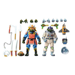 Teenage Mutant Ninja Turtles (Cartoon) 2er-Pack Space Adventure & Samurai Turtles 18 cm - Smalltinytoystore