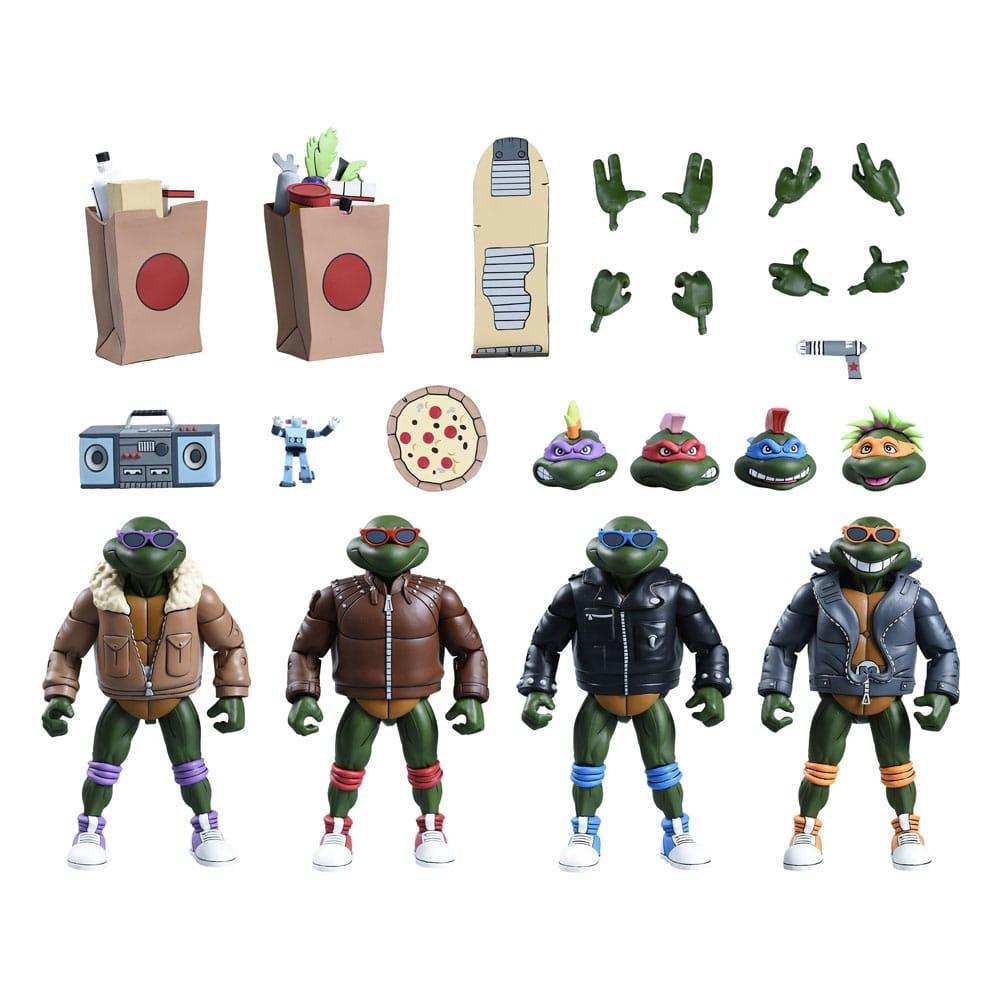 Teenage Mutant Ninja Turtles (Cartoon) 4er-Pack Punk Turtles 18 cm - Smalltinytoystore