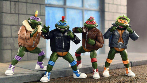 Teenage Mutant Ninja Turtles (Cartoon) 4er-Pack Punk Turtles 18 cm - Smalltinytoystore