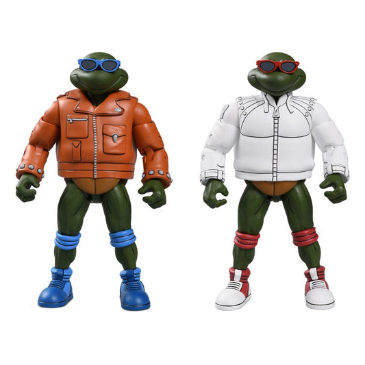 Teenage Mutant Ninja Turtles (Cartoon) Actionfigur Punk Leo and Punk Raph 2 Pack 18 cm