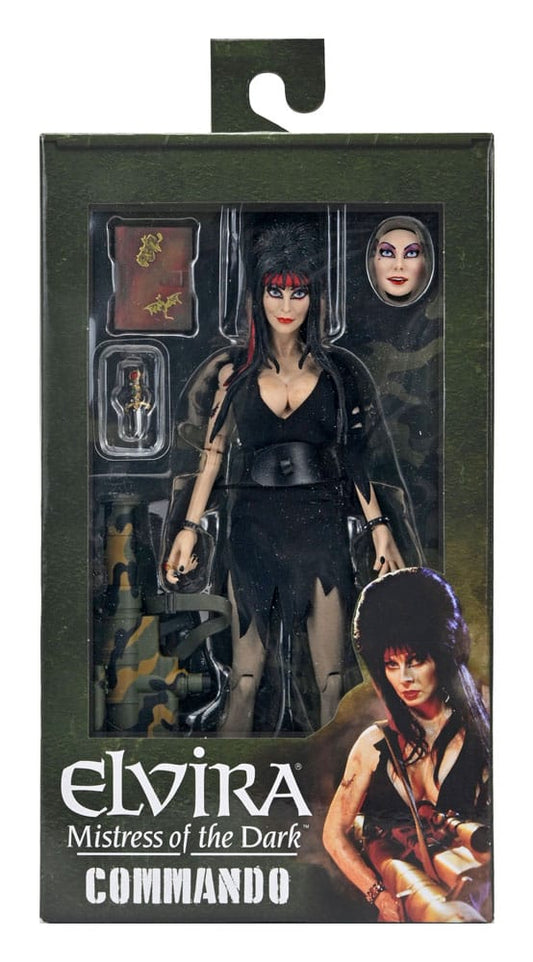 Elvira - Herrscherin der Dunkelheit Clothed Actionfigur Commando Elvira 20 cm