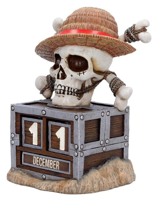 One Piece Ewiger Kalender Luffy Jolly Roger 16 cm