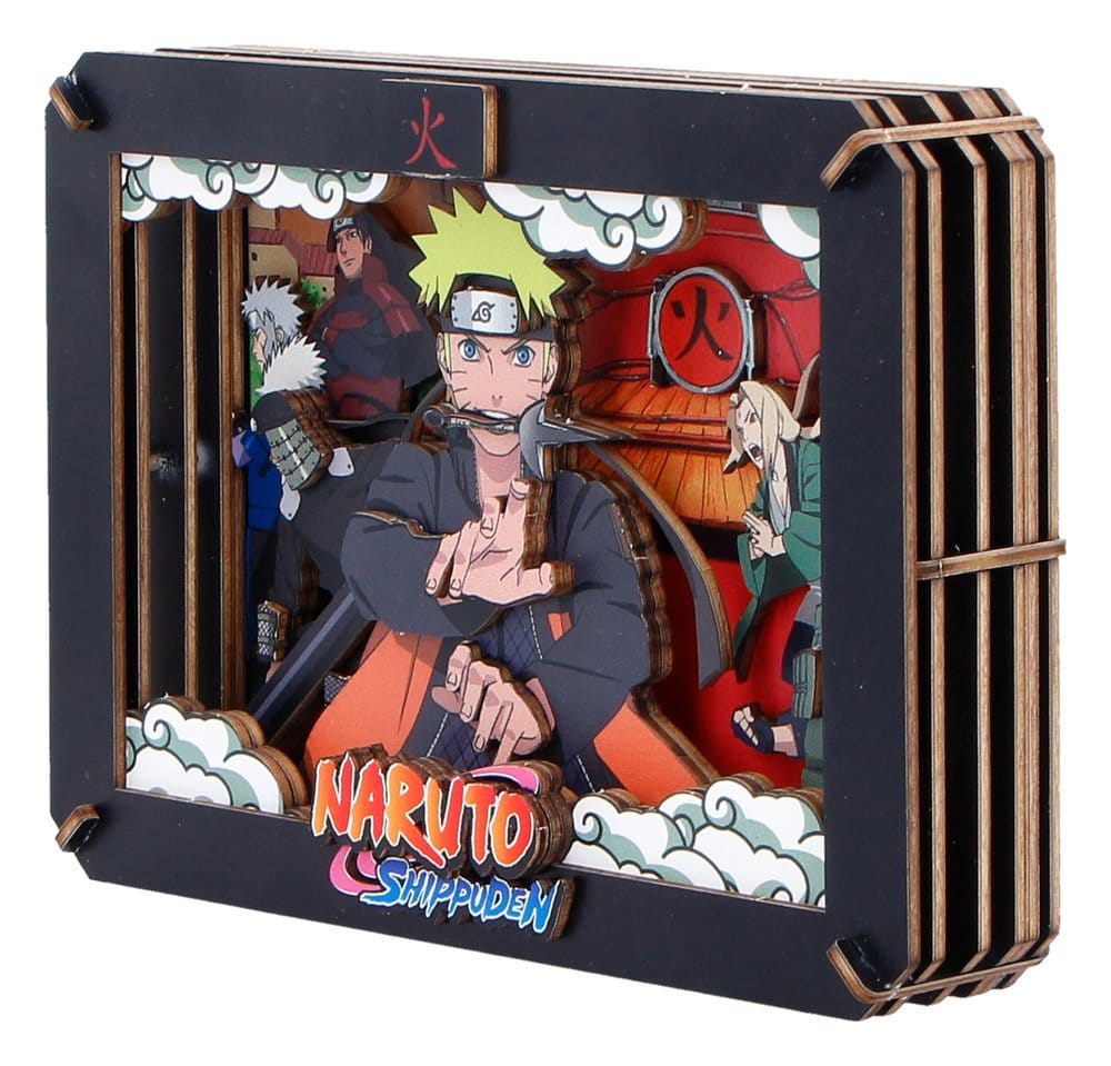 Naruto Modellbausatz Wooden Theatre Hokage (Medium) 10 cm