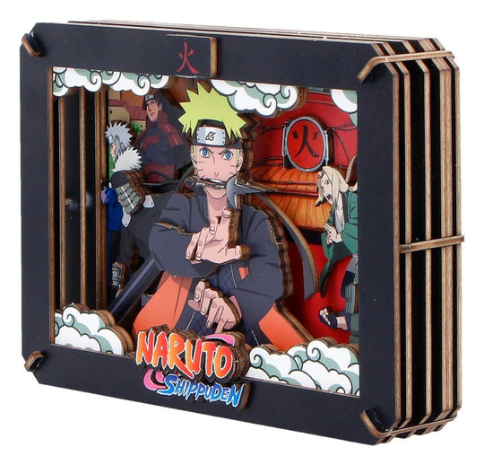 Naruto Modellbausatz Wooden Theatre Hokage (Medium) 10 cm