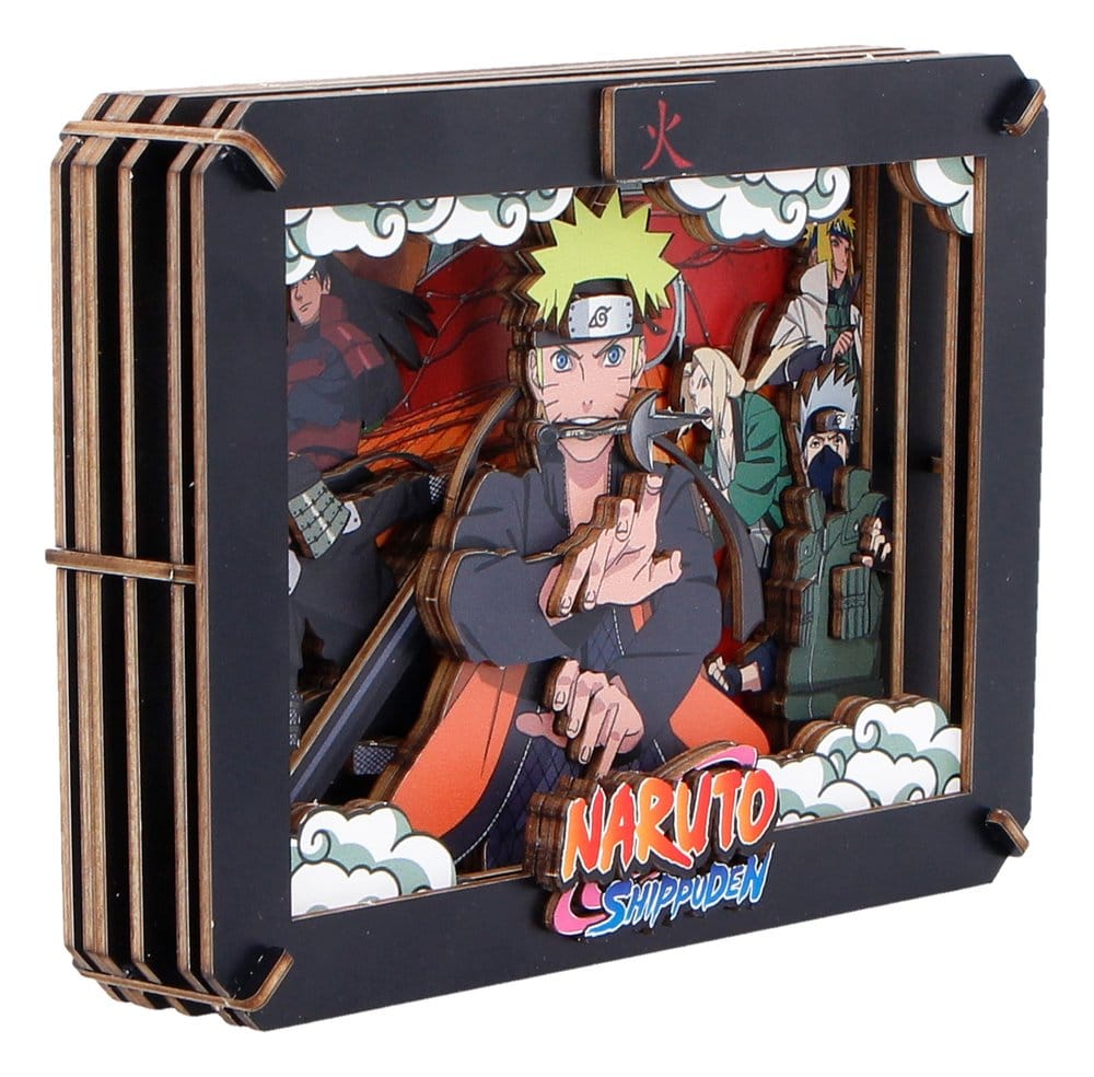 Naruto Modellbausatz Wooden Theatre Hokage (Medium) 10 cm