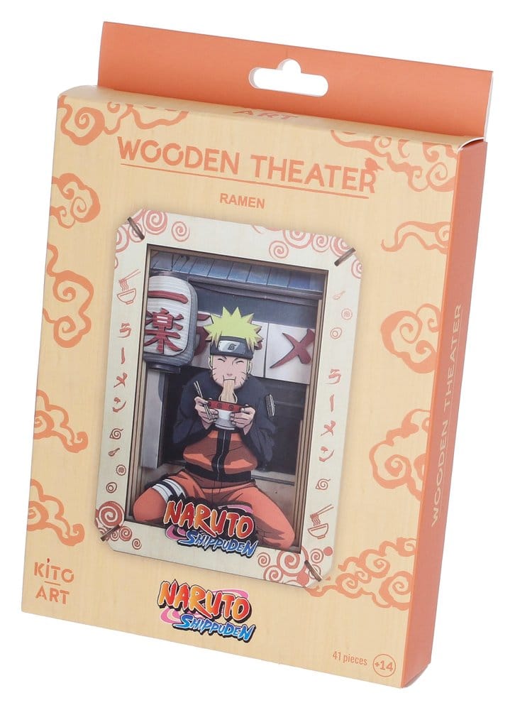 Naruto Modellbausatz Wooden Theatre Ramen (Medium) 14 cm