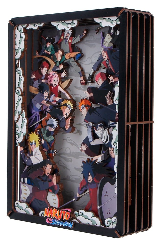 Naruto Modellbausatz Wooden Theatre Combat (Large) 26 cm