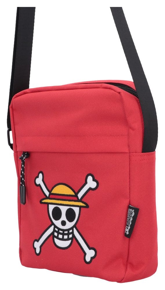 One Piece Umhängetasche Luffy Jolly Roger (Red) 23 cm