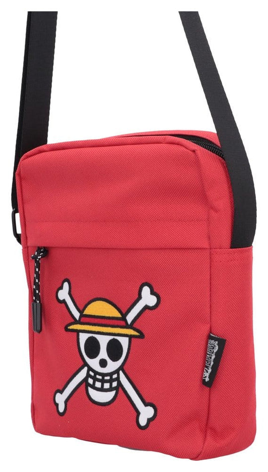 One Piece Umhängetasche Luffy Jolly Roger (Red) 23 cm
