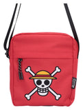 One Piece Umhängetasche Luffy Jolly Roger (Red) 23 cm