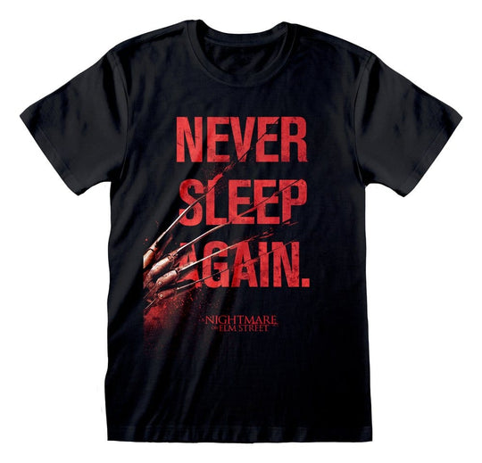 Nightmare on Elm Street T-Shirt Never Sleep Again Black Größe S