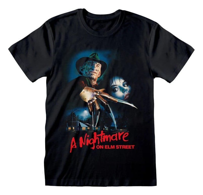 Nightmare on Elm Street T-Shirt Logo Poster Black Größe XL