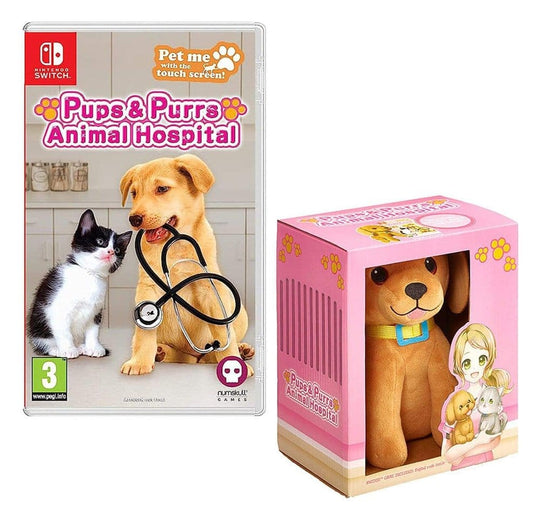 Pups & Purrs Animal Hospital Videospiel mit Plüschfigur Hund