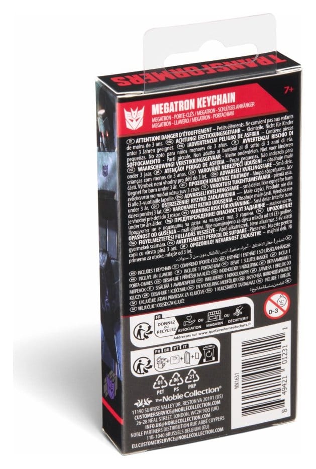 Transformers Schlüsselanhänger Megatron 13 cm