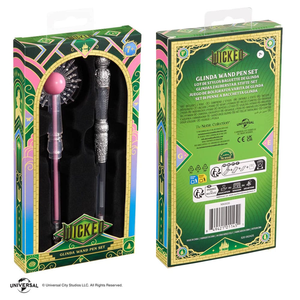 Wicked: Teil 2 Kugelschreiber 2er Set Glinda Wand Pen Set