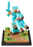 Minecraft Figur Diorama Diamond Armor Steve und Pferd 18 cm