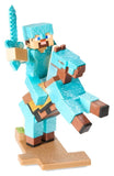 Minecraft Figur Diorama Diamond Armor Steve und Pferd 18 cm