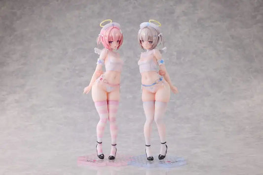 Original Character Statue 1/6 Suzu & Nagi Illustrated by Kuma 4-gou Set Edition 27 cm
