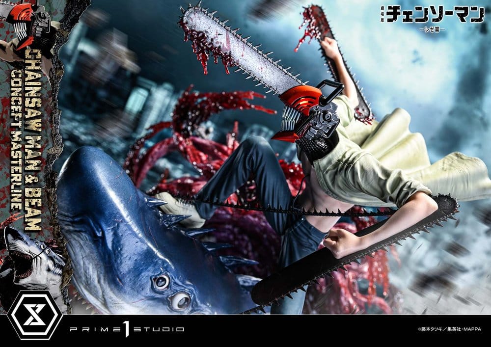 Chainsaw Man Concept Masterline Series Statue 1/6 Chainsaw Man & Beam 73 cm