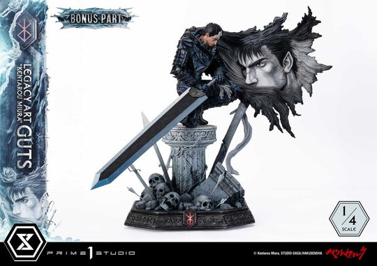 Berserk Legacy Art "Kentarou Miura" Statue 1/4 Guts Bonus Version 74 cm