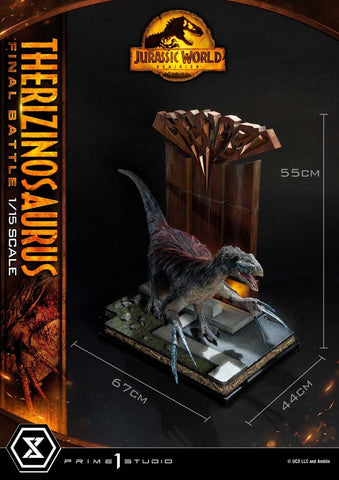 Jurassic World: Ein neues Zeitalter Legacy Museum Collection Statue 1/15 Therizinosaurus Final Battle Bonus Version 55 cm