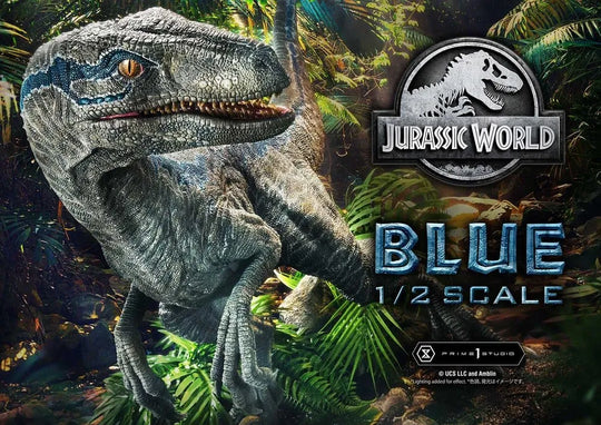Jurassic World: Fallen Kingdom (Film) Legacy Museum Collection Statue 1/2 Blue Bonus Version 88 cm