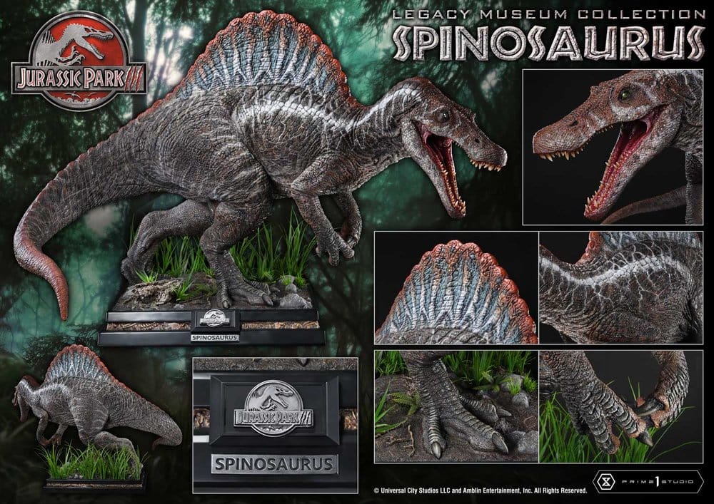 Jurassic Park Legacy Museum Collection Statue 1/6 Spinosaurus Bonus Version 134 cm