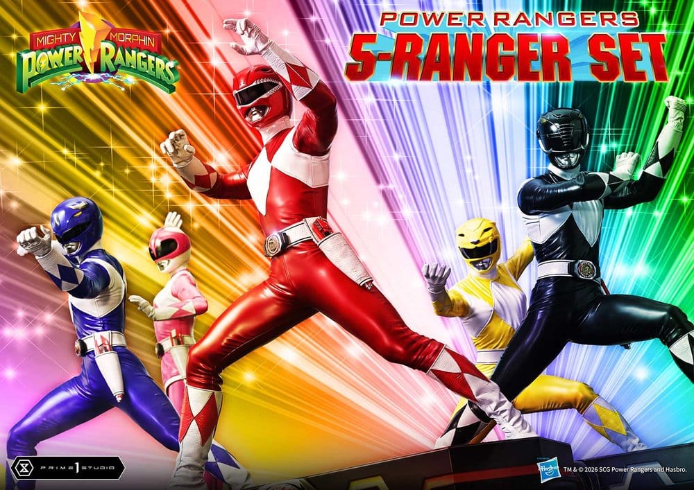 Mighty Morphin Power Rangers Premium Masterline Statuen 5er-Set 1/4 57 cm
