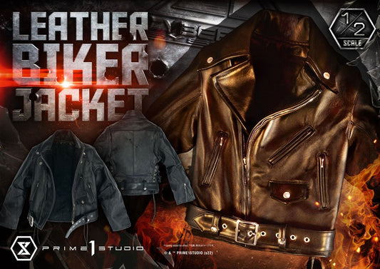 Terminator Biker Lederjacke für 1/2 T-800 Statuen