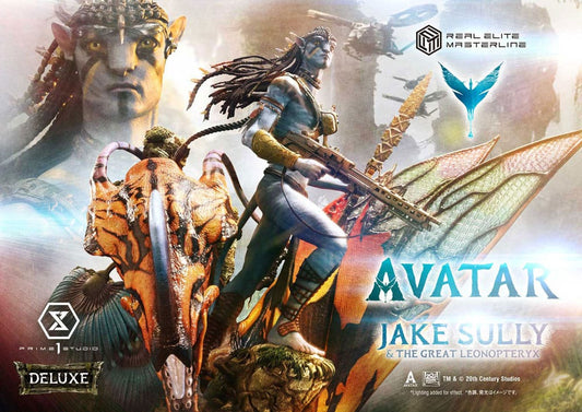 Avatar (Film) Real Elite Masterline Series Statue 1/4 Jake Sully & The Great Leonopteryx Deluxe Ver. 87 cm