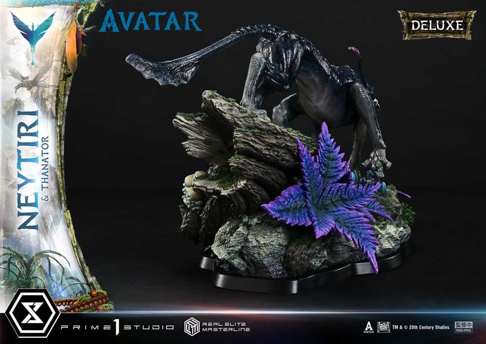 Avatar (Film) Real Elite Masterline Series Statue 1/4 Neytiri & Thanator Deluxe Version 75 cm
