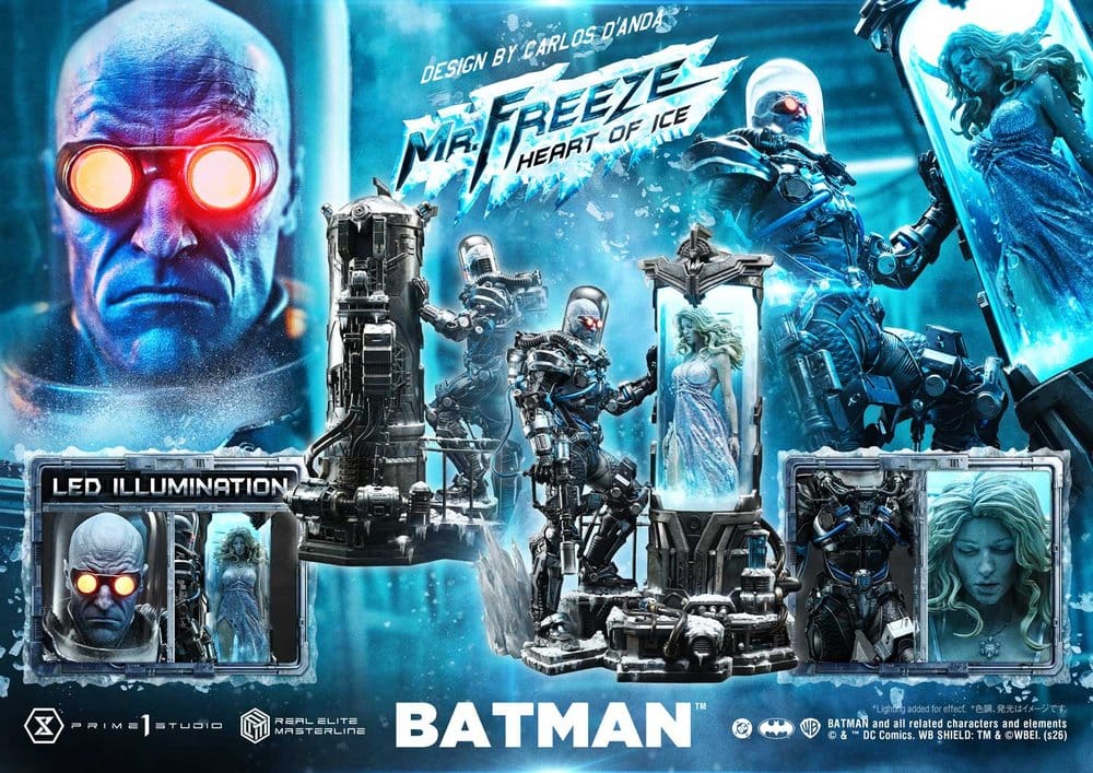 DC Comics Real Elite Masterline Series Statue 1/3 Batman (Comics) Mr. Freeze Heart of Ice (Design by Carlos D'Anda) 82 cm