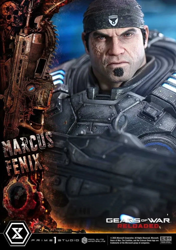 Gears of War: Reloaded Real Elite Masterline Series Statue 1/3 Marcus Fenix 97 cm
