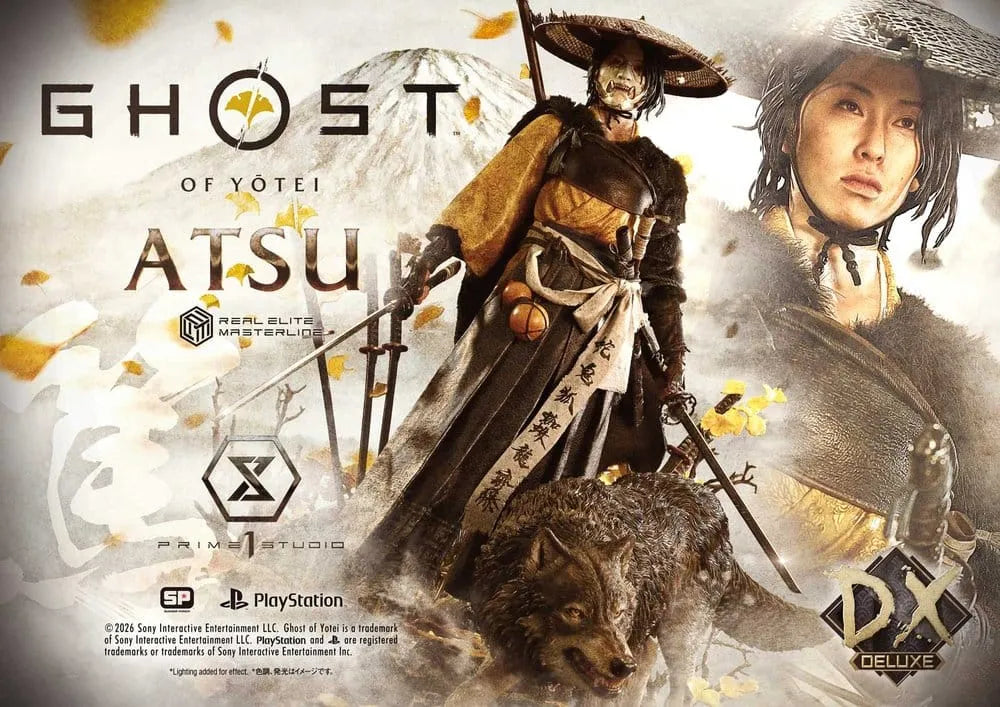 Ghost of Yotei Real Elite Masterline Statue 1/4 Atsu Deluxe Version 59 cm