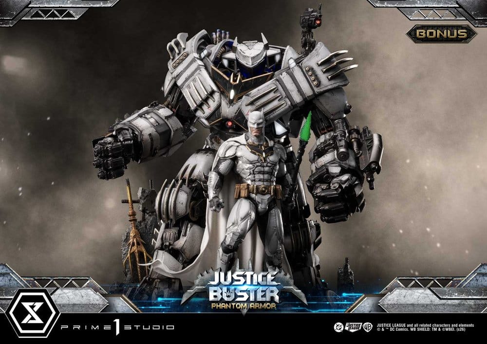 DC Comics Ultimate Museum Masterline Statue Justice Buster: Phantom Armor (Design By Josh Nizzi) Ultimate Bonus Version 88 cm