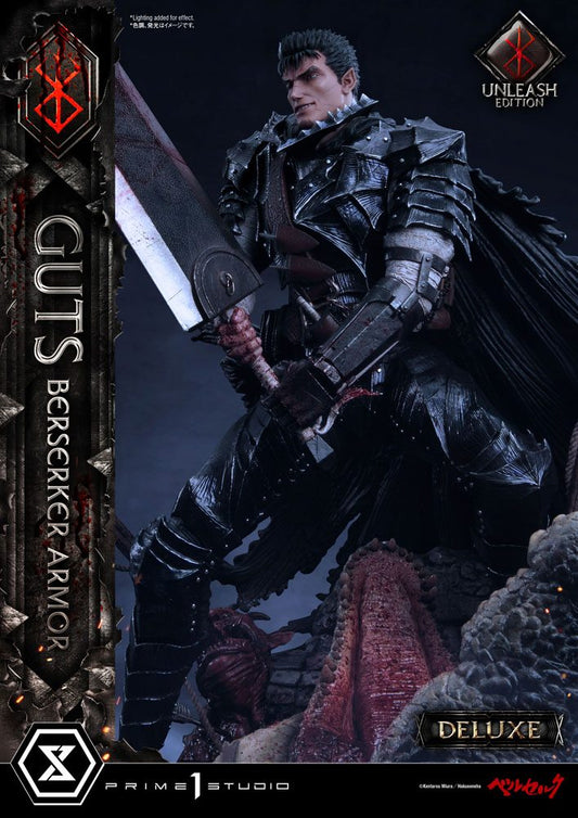 Berserk Statue 1/4 Guts Berserker Armor Unleash Edition Deluxe Version 91 cm